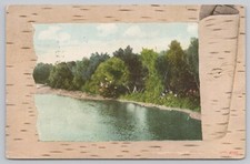 Postcard Pretty Lake View, Posted 1908 in Stewartville Minnesota picture