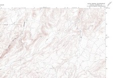 Jacks Spring, Nevada 1967 Vintage USGS Topo Map 7.5 Quadrangle Topographic picture