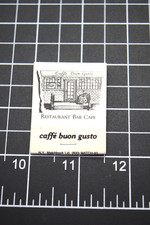 Caffe Buon Gusto Restaurant Bar Cafe New York City VTG Matchbook Full Unstruck picture