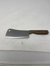 Vtg Barclay Forge Meat Cleaver Stainless Steel 6