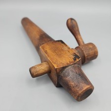 Wooden Beer Barrel Wine Keg Spigot Spout Tap Wood Faucet Vintage picture
