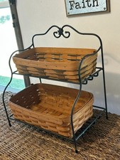 Longaberger Wrought Iron Bakers Rack with Baskets picture