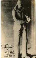 Wild Bill Hickok First Monument Deadwood RPPC Postcard L.L. Cook EKC picture
