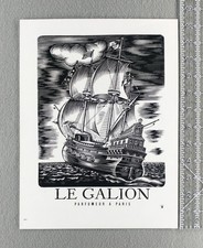 1946 Le Galion Paris Haute Parfumery Original Vintage Ad picture