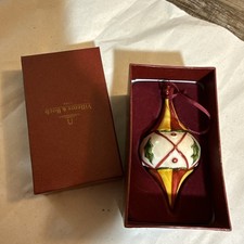 Villeroy And Boch Glass Christmas Ornament - Pre Owned In Box picture