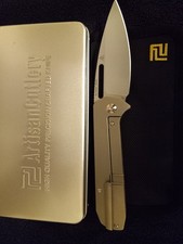 Artisan Cutlery Arion s35vn blade steel/micarta & titanium scales picture