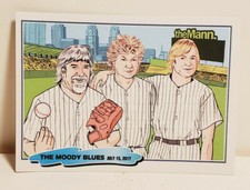 THE MOODY BLUES 2017 TOUR MANN MUSIC CENTER PHILADELPHIA BASEBALL TRADING CARD picture