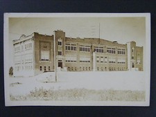 Buhl Idaho ID High School Building Real Photo Postcard RPPC Vintage 1944 picture
