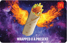 McDonalds 2025 NO VALUE $0 Collectible Arch Gift Card Wrapped U A Present picture