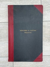 Vintage Richland Masonic Lodge Plymouth Ohio Members Visitors Register 1960s picture