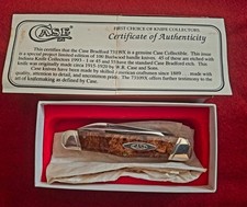 1993 Case Classic Burl Wood 73109X 3-Backspring Whittler IKC unetced 1 of 55 COA picture