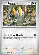 REGIGIGAS UC REVERSE HOLO 086/131 PRISMATIC EVOLUTIONS POKEMON NM/M picture