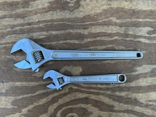 Vintage Craftsman Adjustable Wrenches 10” 16” USA picture