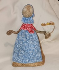 Fransart Vintage Folk Art Rope Doll 8.5