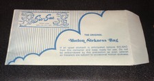 Very Vintage Mid Century Sic-Sac motion sickness bag  UNUSED Perfect Condition picture