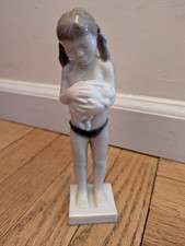 Royal Copenhagen Porcelain Figurine of Girl Holding Rabbit picture