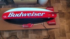 Budweiser Beer Sign Blimp Light Up 2000 Org Box Bar Game Room Anheuser-Busch  picture
