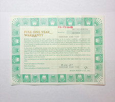Rolex 67193 Oyster Perpetual Warranty Certificate Guarantee 1980s 9 Serial Cert picture