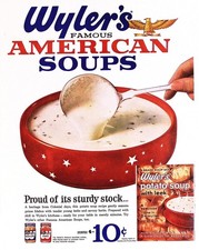 Wyler's Famous American Soups Potato Soup Vintage 1963 Magazine Ad picture