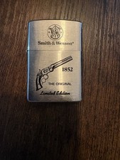 Smith and Wesson Vintage Zippo Lighter  Works Perfect picture