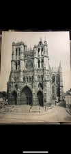 Vintage Pre-1908 Large Photograph of Amiens Cathedral France picture