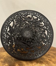  Vintage Robert Emig Cast Iron Compote Dish Greek Gods Mythology Neptune Pan USA picture