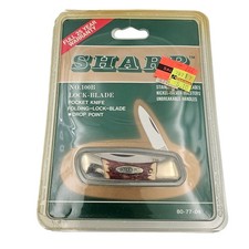 Sharp No. 100B Lock-Blade Pocket Knife Folding Drop Point Stainless Steel Blade picture