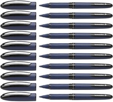 Schneider One Business 183001 Rollerball Pens 0.6mm Black Ink 10 Pack picture