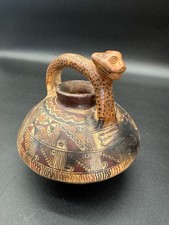 Nazca Stirrup Spout Vessel  Peruvian Folk Art picture