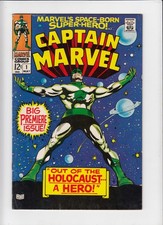 Vintage 1968 Capt. Captain Marvel #1 Silver Age Key Comic Issue 1st in Series F picture