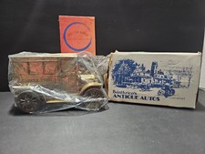 Vntg 1974 Banthrico's Antique Autos 1919 Parcel Post Mail Metal Coin Bank NIOB picture