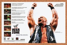 1997 WWF War Zone N64 Original Advertisement / Retro Wall Art v1 picture