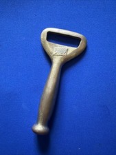 Vintage Brass Schlitz Bottle Opener~Rare Early 20th Century Bar Ware picture