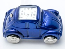 XANADU: BLUE ANTIQUE FAMOUS CAR LOOK DESIGN COLLECTABLE ANALOG QUARTZ MINI CLOCK picture