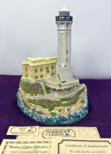 1996 HARBOUR LIGHTS ALCATRAZ #177 LIGHTHOUSE FIGURINE - COA - DAMAGED BOX picture