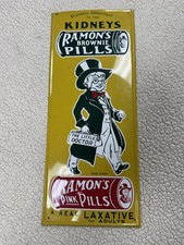 Vintage Style Ramon's Brownie Pills & Ramon's Pink Pills Metal Sign 18