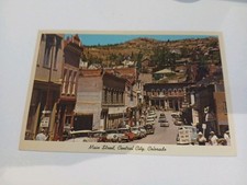Main Street Central City Colorado Vintage Postcard picture