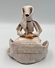 Vintage Emilia Palomba Sardinia Woman Ceramic Sculpture SIGNED Figurine PRISTINE picture