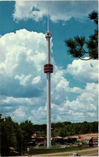 1976 Fort Dells Totem Tower Wisconsin Dells WI Chrome Postcard John Trumble picture
