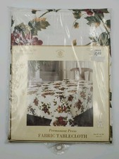 Vintage Sultan's Linens Fabric Tablecloth 52