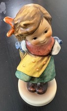 Goebel Hummel West Germany Bashful Girl Painted Porcelain Figurine 1977 Vintage picture