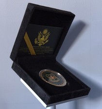 U.S. Forest Service Challenge Coin in Display Case picture