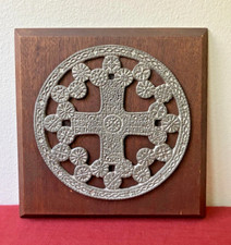 Vintage 1968 Terra Sancta Guild Blessing Prayer Plaque Christian Wall Art picture