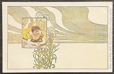 2 Postcards - Ebbe Und Flut - Walter Hampel  - Art Nouveau - Philipp & Kramer picture