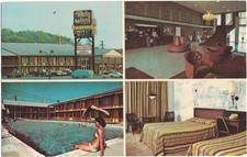 Newport Tennessee Family Inns America Restaurant Lounge Multi View Postcard 1980 picture