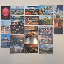 20 Vintage Disney EPCOT Postcards Lot Spaceship Earth Monorail NOS 80s 90s picture