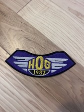 Vintage 1987 HOG Harley Owners Group Embroidered Patch picture