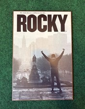 Rocky 1976 Wooden Movie Poster Plaque - His Whole Life Was A Million-To-One Shot picture