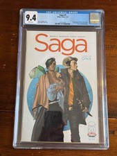 SAGA #1 CGC 9.4 Image Comics-1st Print-Beautiful Book & Case-FAST SHIPPING picture
