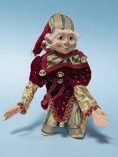 Robert Stanley Posable Elf Pixie Arms & Legs Bendable Ornament Shelf Sitter picture